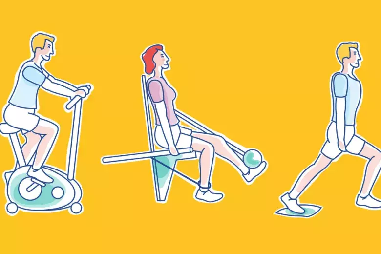 Übungen für das Knie - Ausdauer, Kraft und Körperhaltung