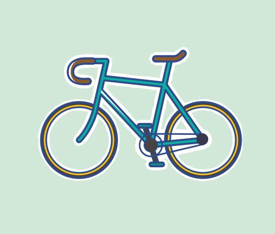 Fahrrad - Das Bild linkt auf den Download zur Bewegungs-Grafik