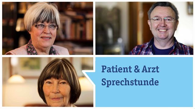 Drei Kniearthrose-Patienten berichten von ihren Erfahrungen im Arztgespräch. Beim Klick auf das Bild öffnet sich das Video.